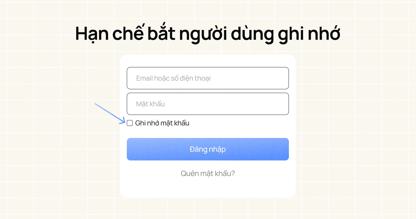 Giảm gánh nặng ghi nhớ