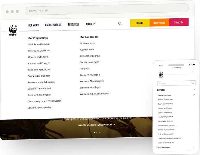 mega menu
