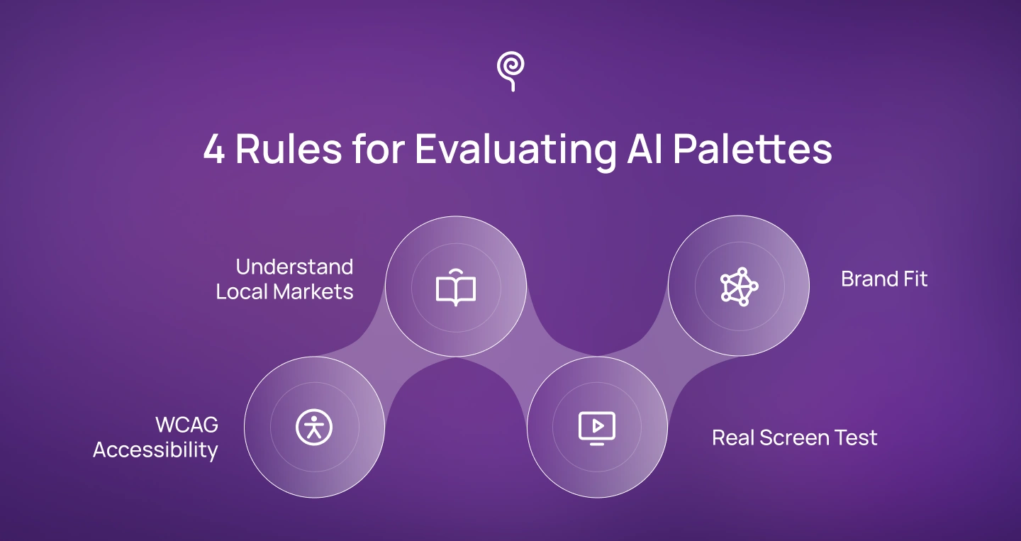 4 Rules for Evaluating AI Palettes