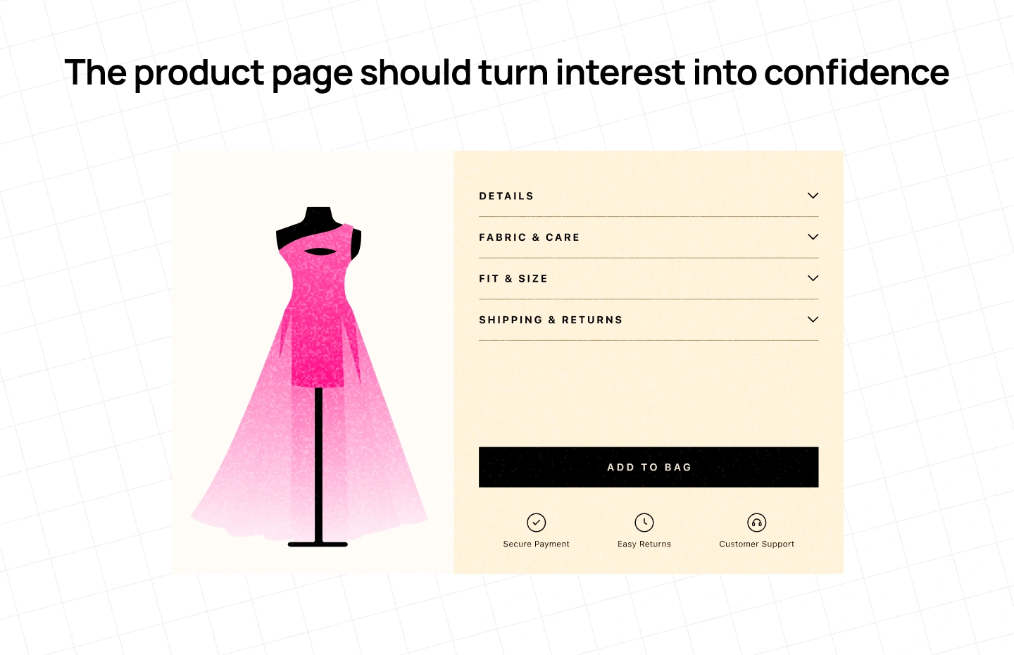 The product page should resolve the questions the campaign cannot