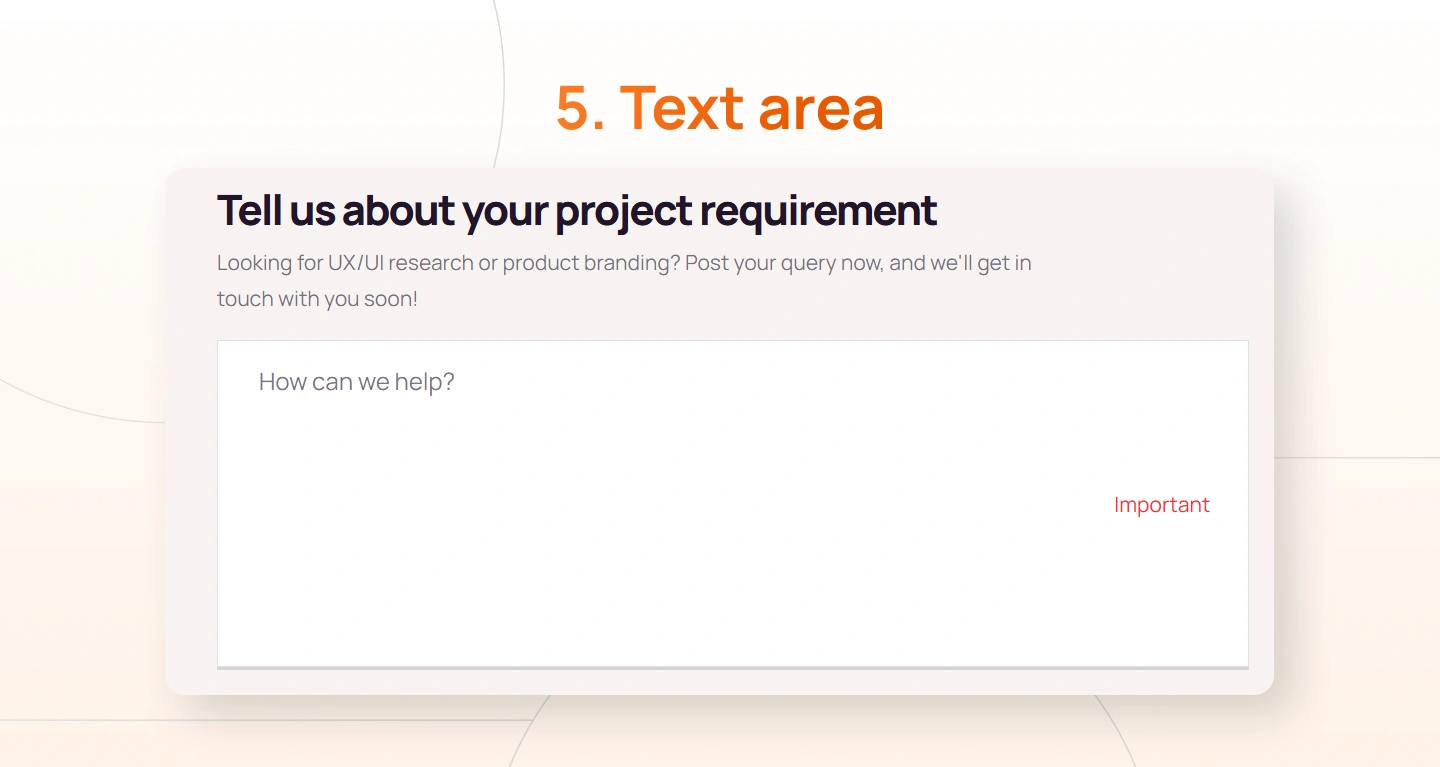 Text area