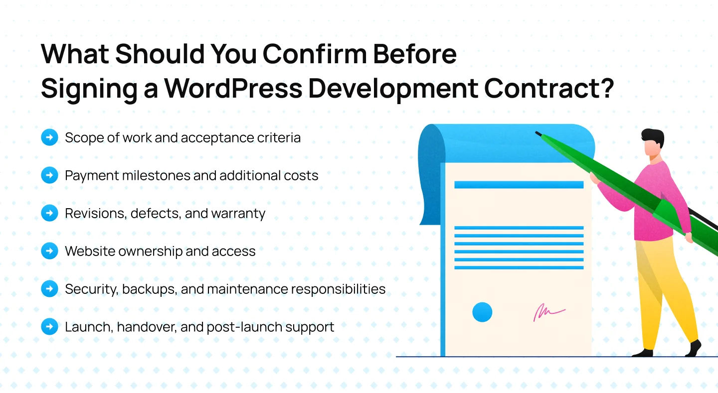 What Should You Confirm Before Signing a WordPress Development Contract