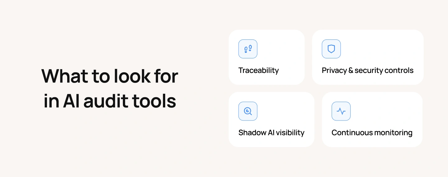 What to look for in AI audit tools