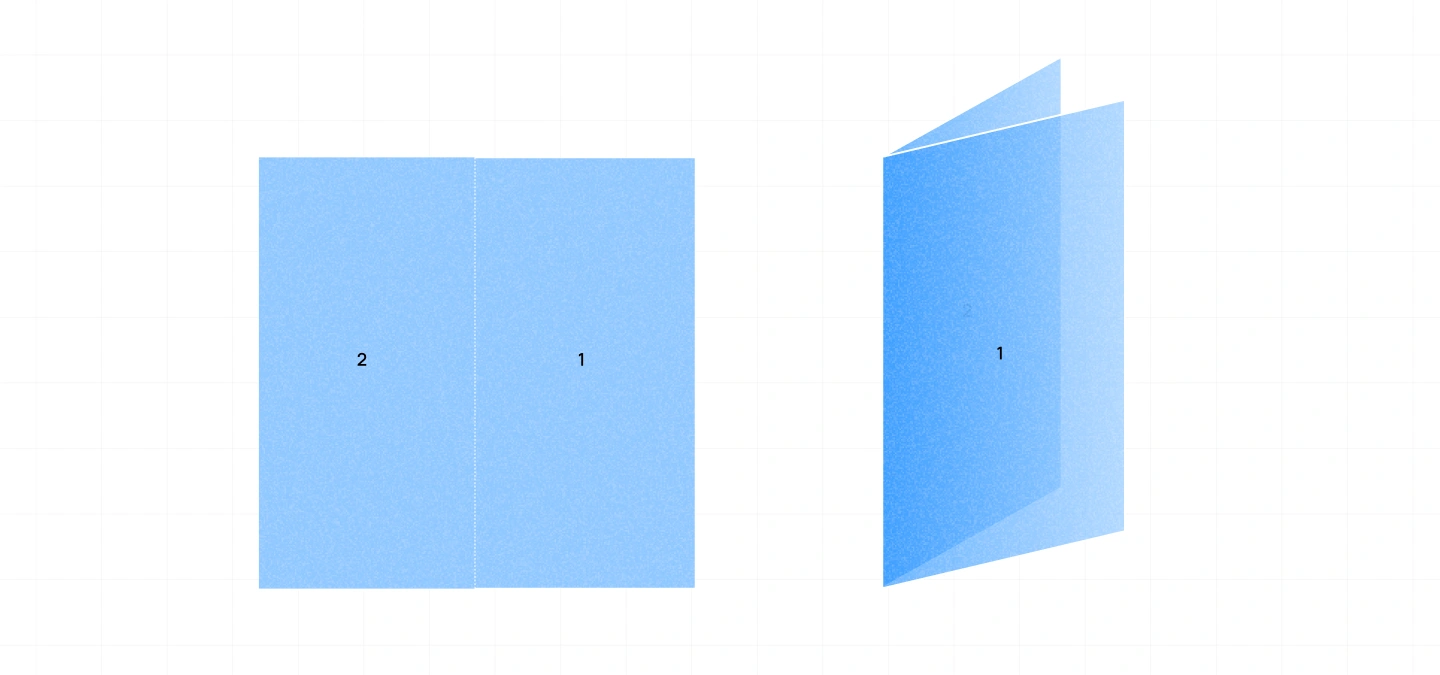 Half-Fold Brochure (Brochure Gấp Đôi)