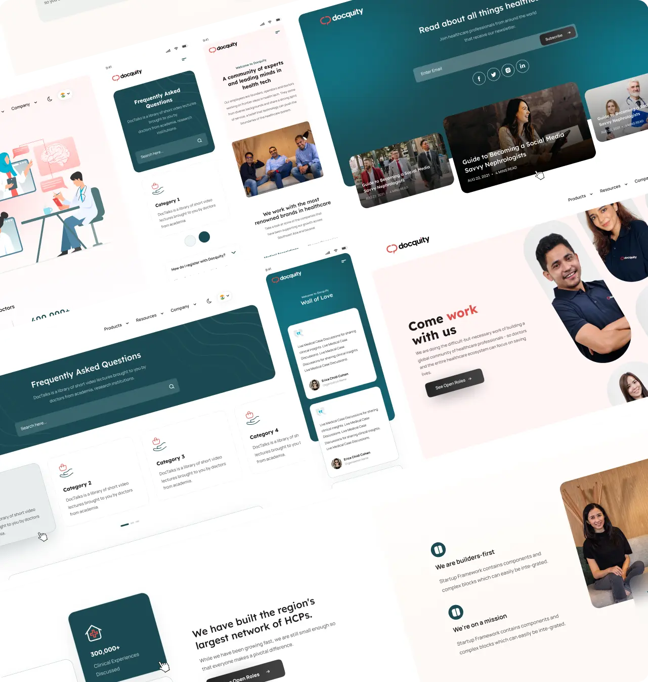 Website UI Screens