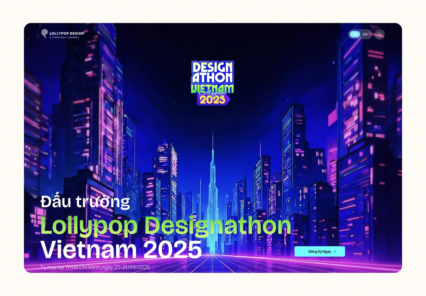landing page Designathon Vietnam 2025