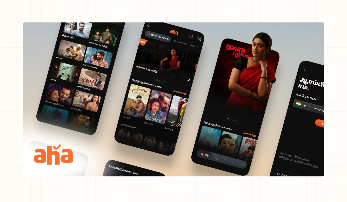 Aha: Designing 100% Regional OTT Platform