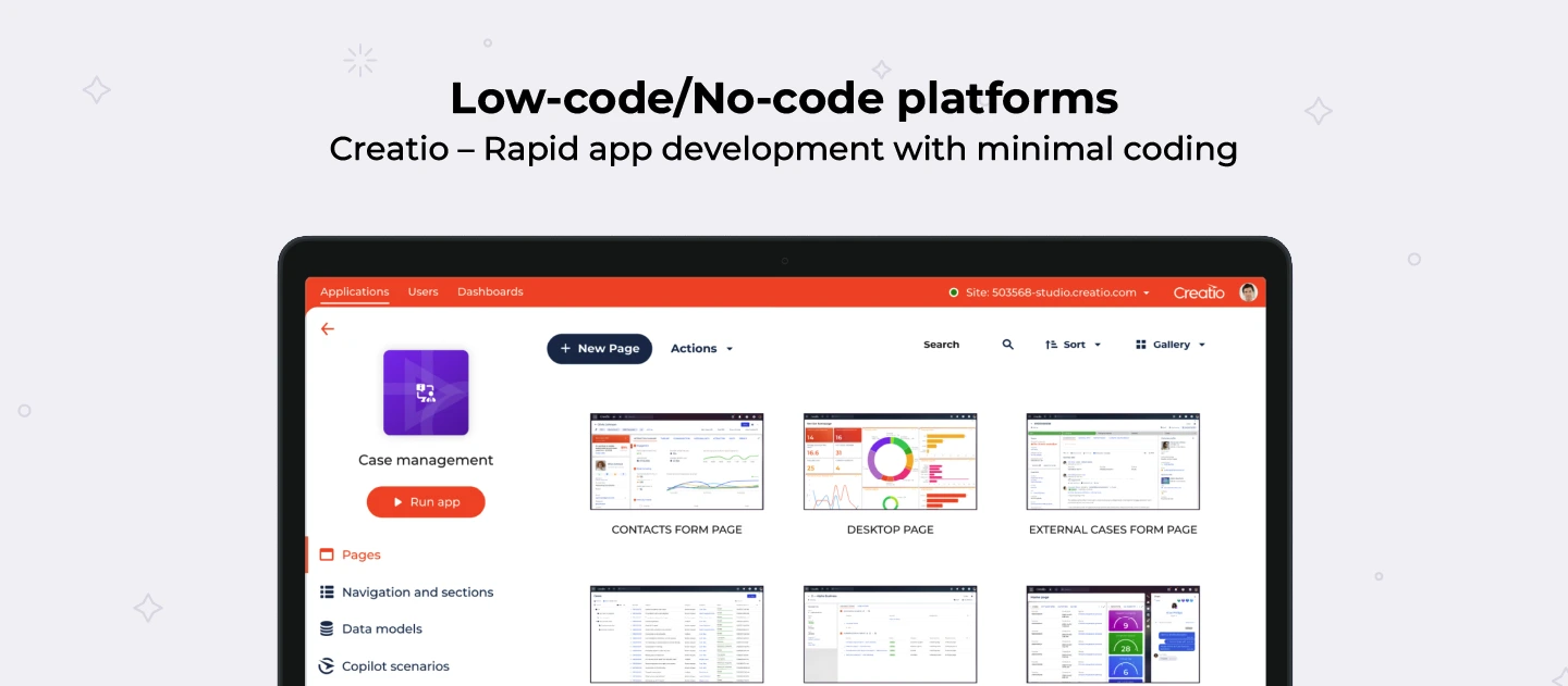 Low-codeNo-code platforms
