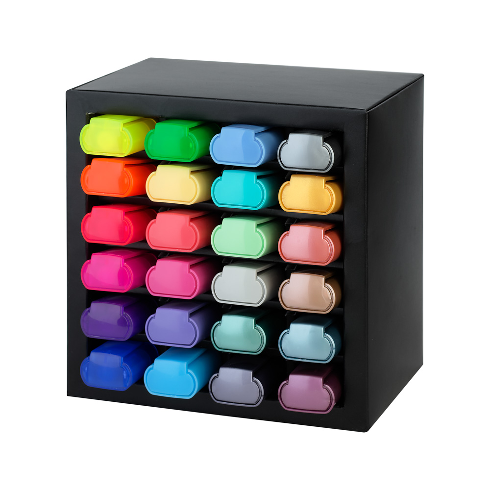 RESALTADOR FABER CASTELL 4602 24 COL NEON PASTEL MET