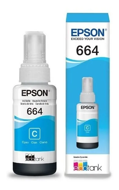 TINTA EPSON T664 CYAN 70ml