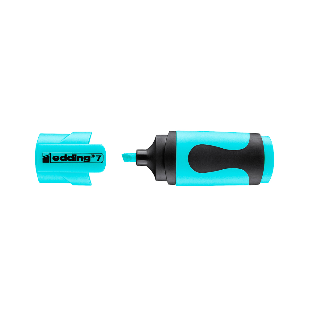 MARCADOR RESALTADOR EDDING 7 MINI CELESTE PASTEL