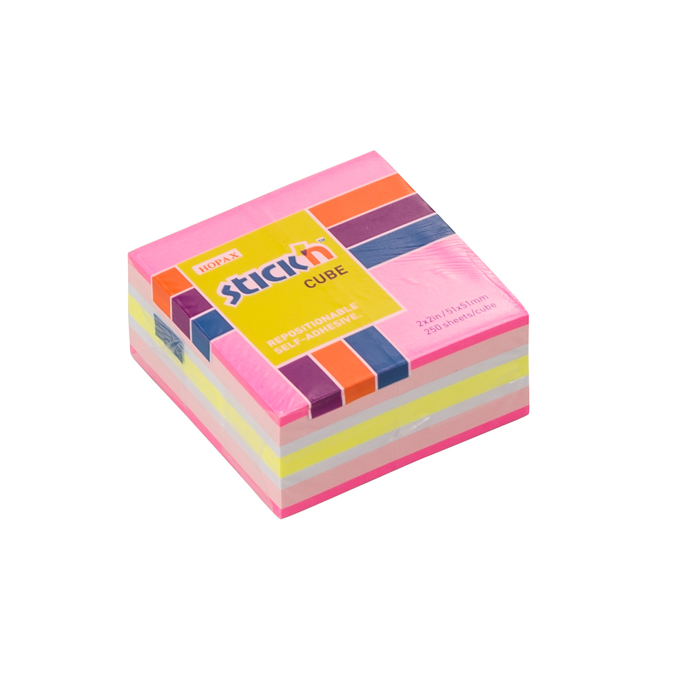 CUBO MINI STICKN 2X2 COLORES PASTEL "A"