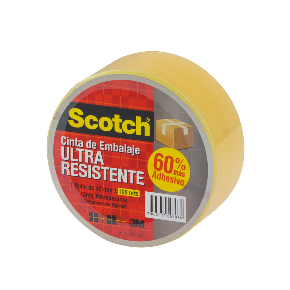 CINTA DE EMPAQUE SCOTCH 2" ULTRA RESISTENTE 100 MTS.