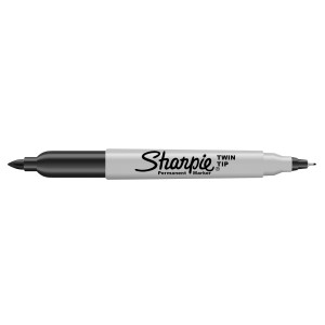 MARCADOR SHARPIE DOBLE PUNTA NEGRO