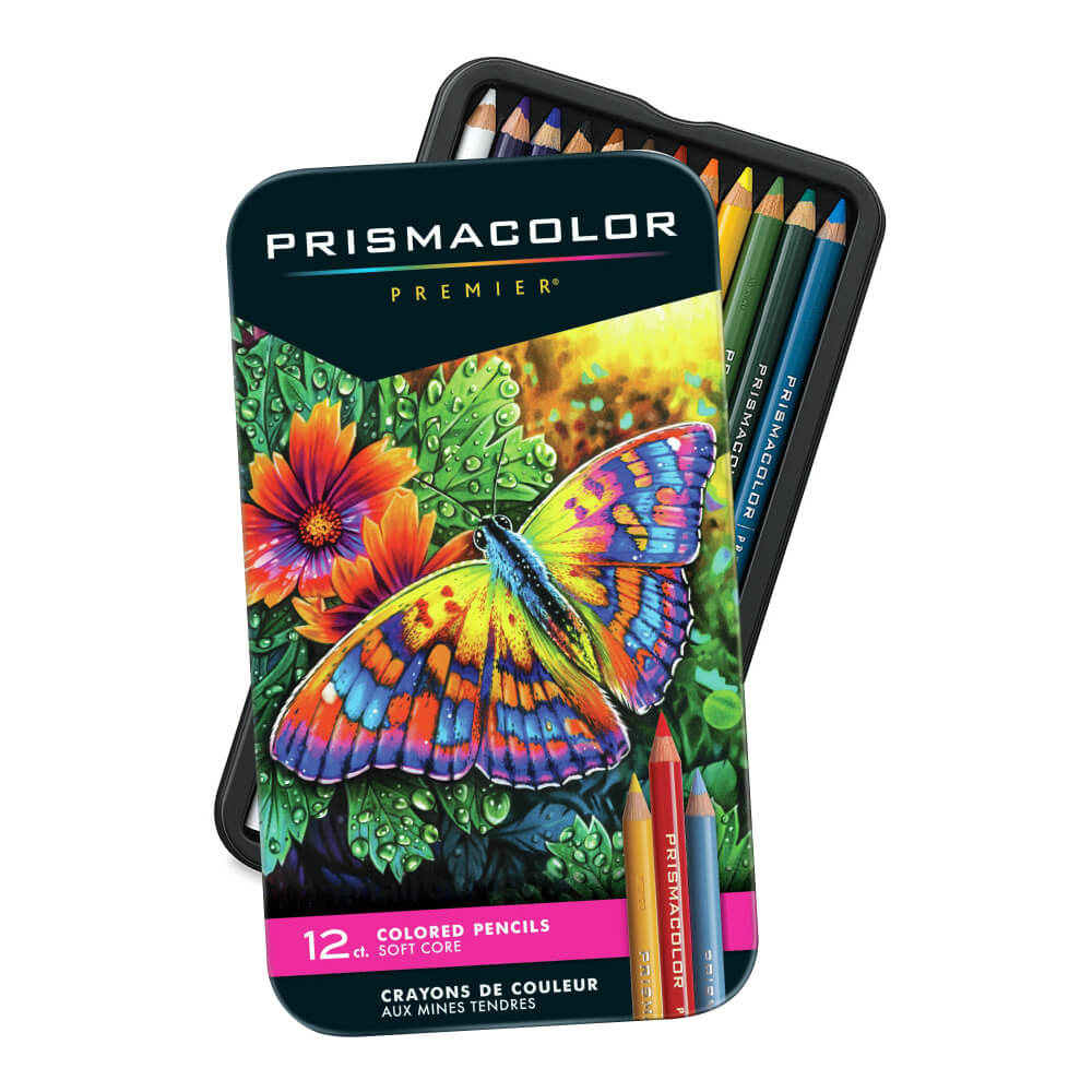 CRAYON DE MADERA PRISMACOLOR PREMIER 12 COLORES LARGO