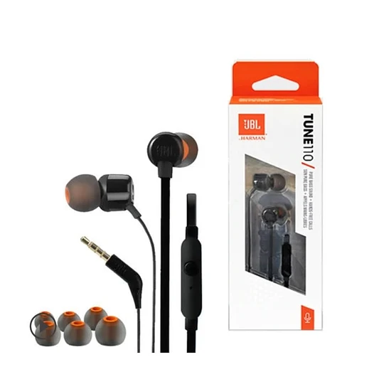 AUDIFONOS JBL T110 BLANCO Y AZUL