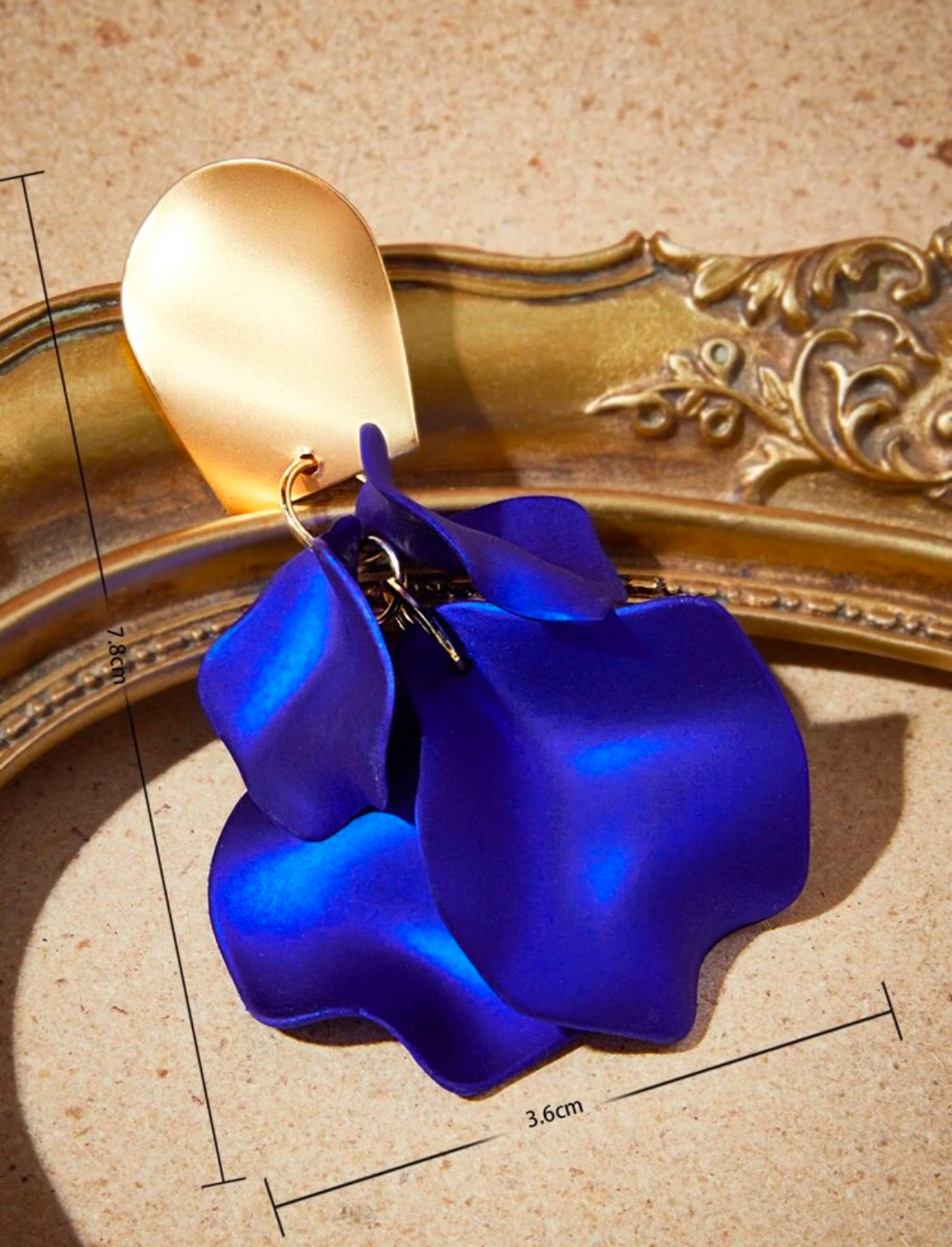 Blue Andkiss Petal Drop Earrings thumbnail