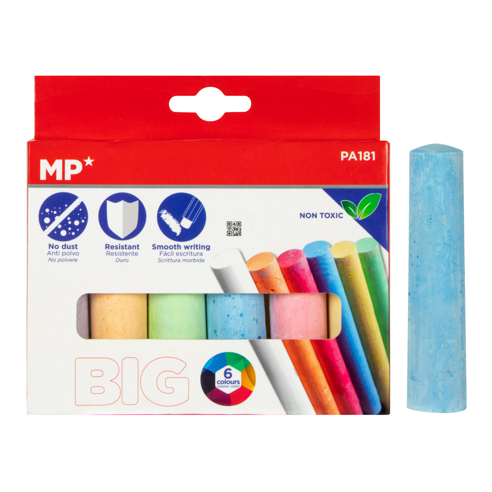 YESO COMPRIMIDO MP PA181 JUMBO 6 BARRAS DE COLORES