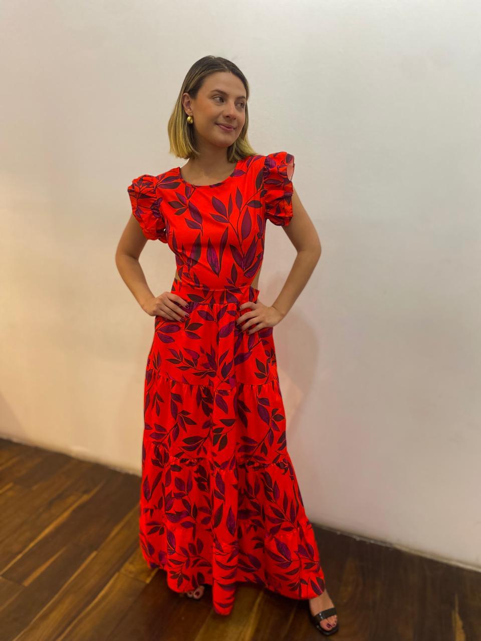Tangerine Maxi Dress (Talla S)