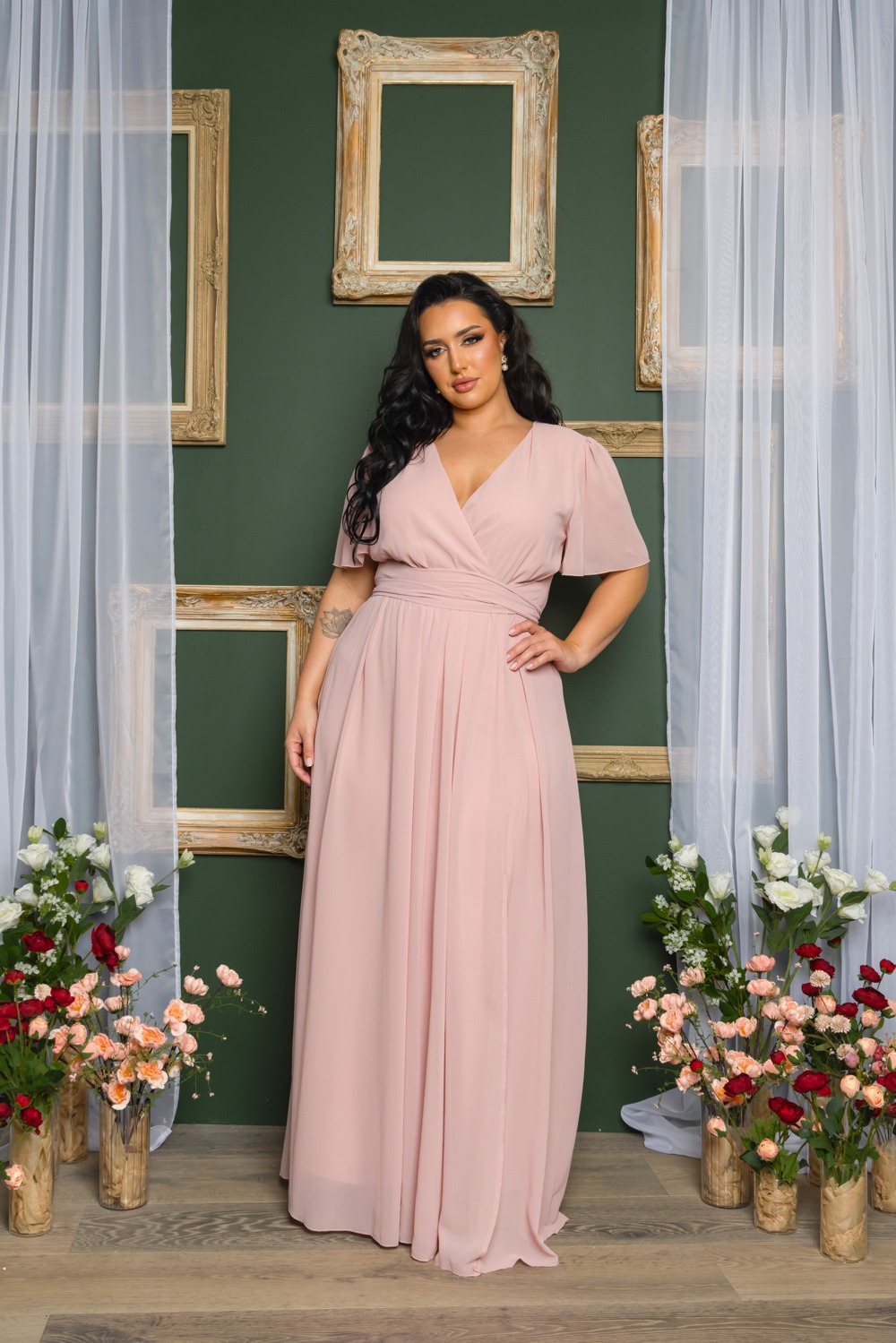Mauve Plus Size Maxi Dress (Talla 3XL)