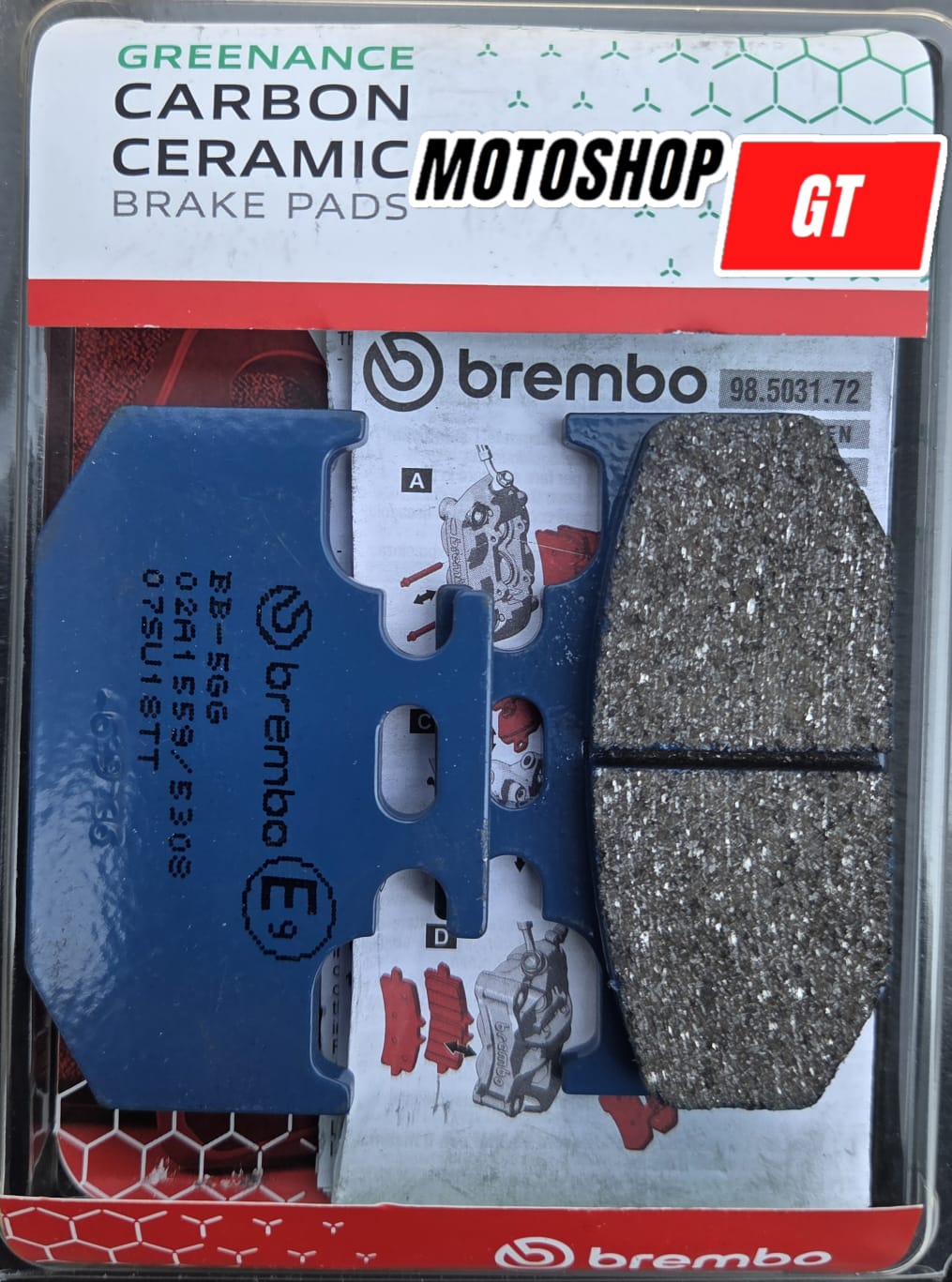 Pastilla de Freno Trasera Yamaha FZ250 / Suzuki DR650 BREMBO