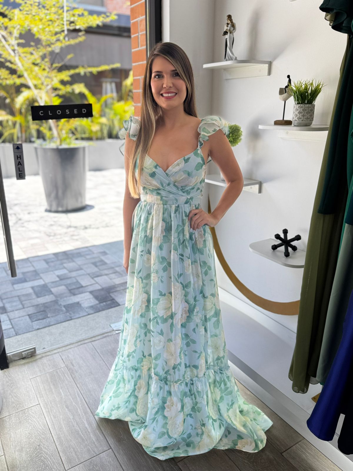 Light Multicolor Maxi Dress (Talla M)