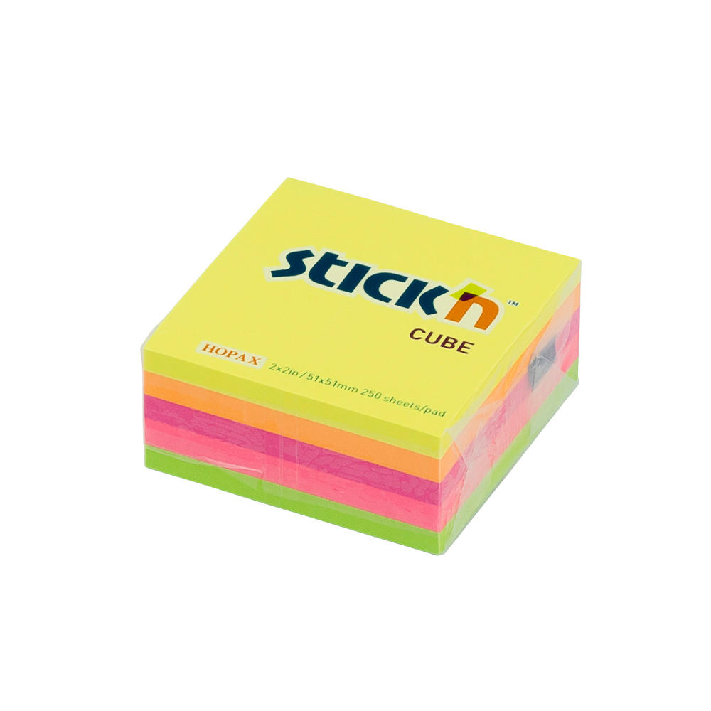 CUBO MINI STICKN 2X2 COLORES NEON