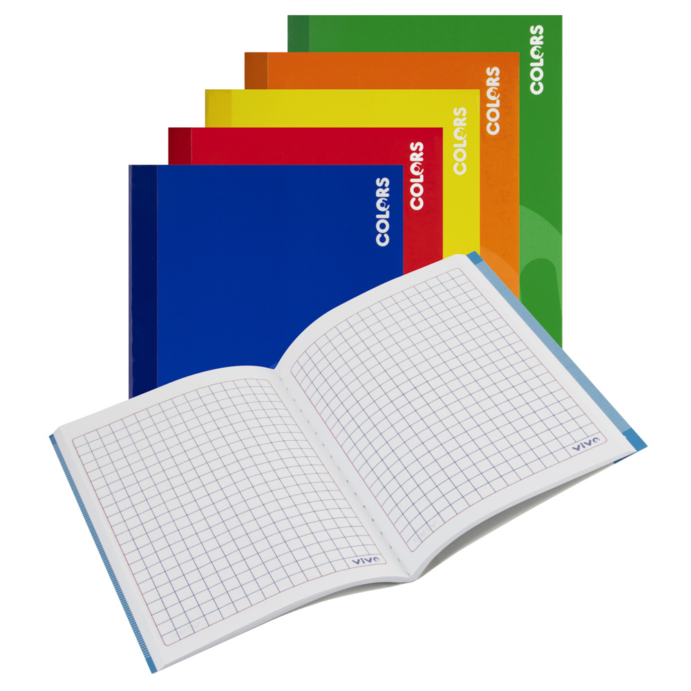 CUADERNO COSIDO VIVO PEQUEÑO 100H CUADROS 8MM