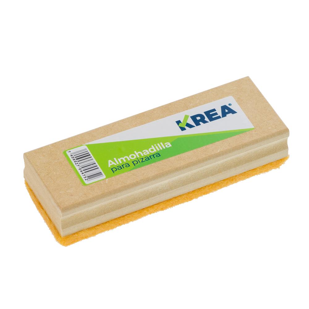 ALMOHADILLA P/PIZARRON KREA MADERA FELPA AMARILLA