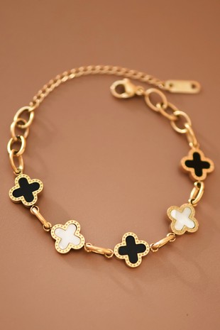 18k Gold Plated Waterproof Stainless Steel Chain Bracelet