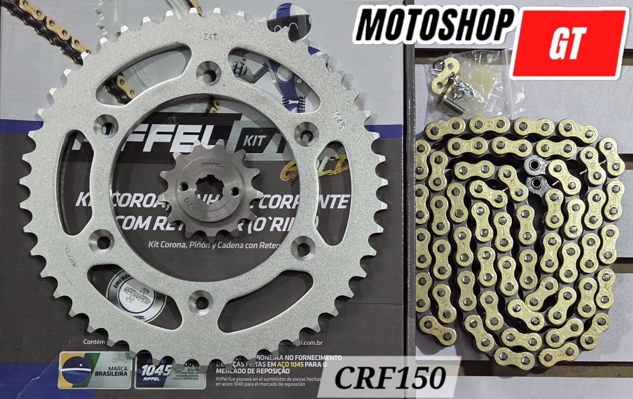 Kit de Arrastre Honda CRF150 Dorado RIFFEL
