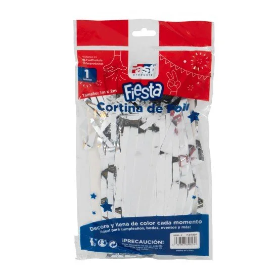 CORTINA FOIL FAST 1X2MT PLATEADO