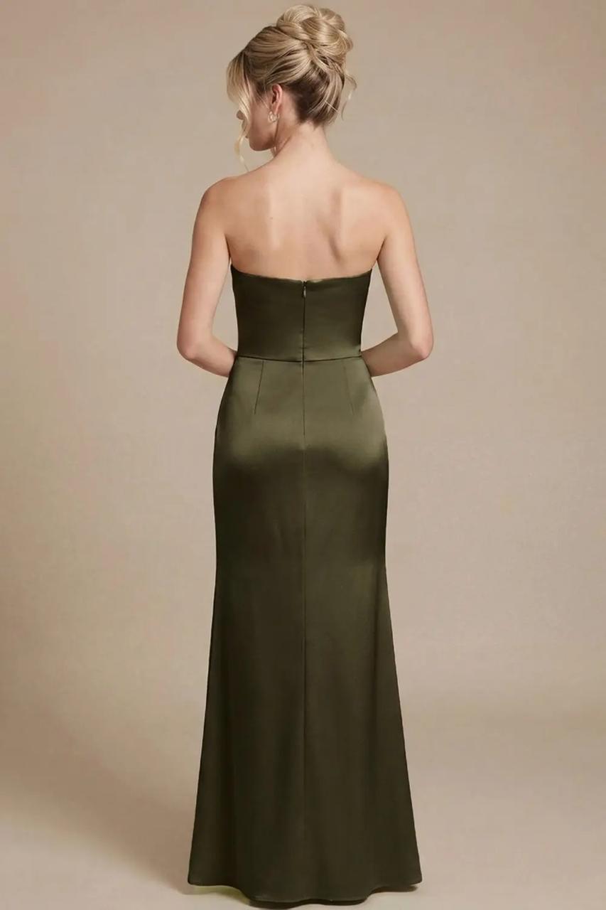 Olive A Line Strapless Neckline with Front Notch (Talla M) thumbnail