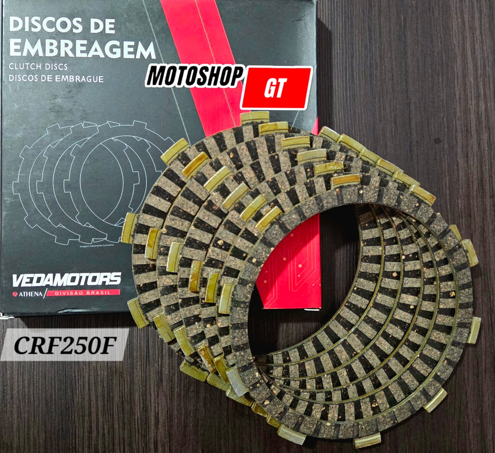 Set Disco de Clutch Honda CRF250F VEDAMOTORS