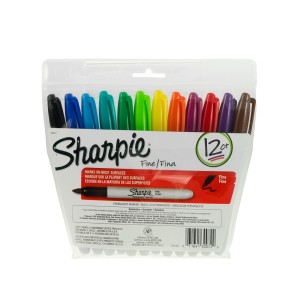 MARCADORES SHARPIE 12 COLORES PERMANENTE