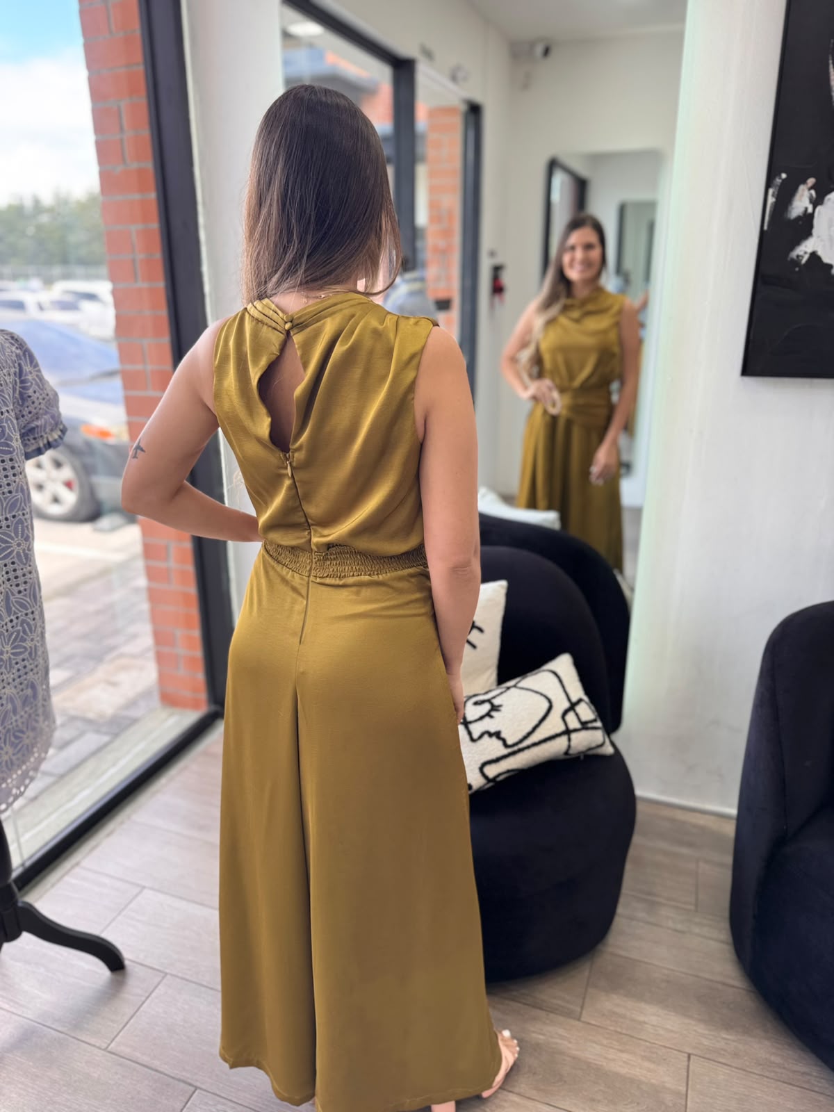 Ochre Mid Stretch Jumpsuit (Talla S) thumbnail
