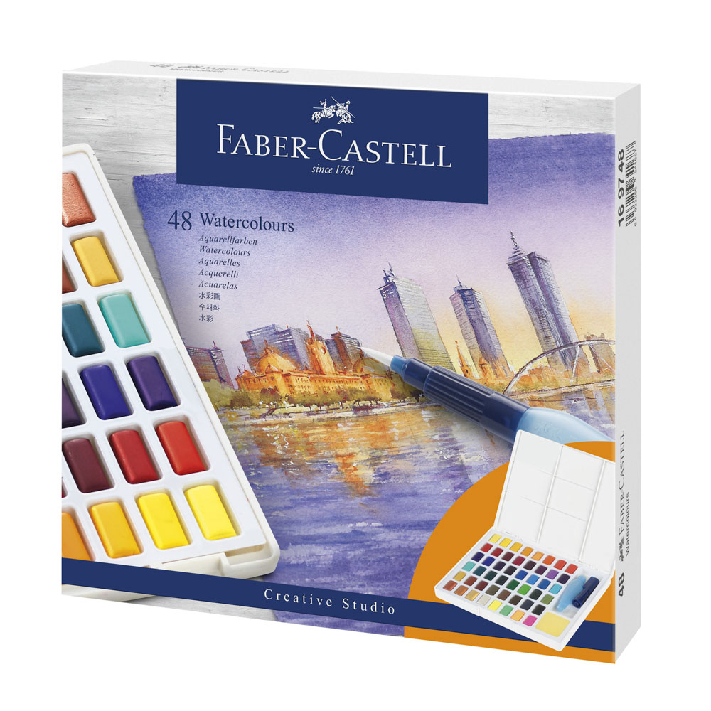 ACUARELA FABER CASTELL PROFESIONAL 48 COLORES
