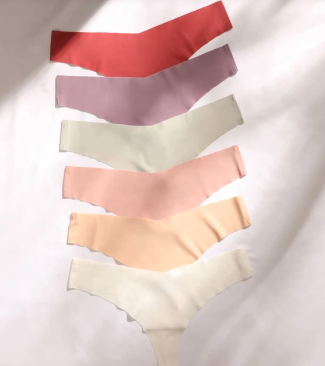 6 piezas sujetador de braga sin costura (Talla M)