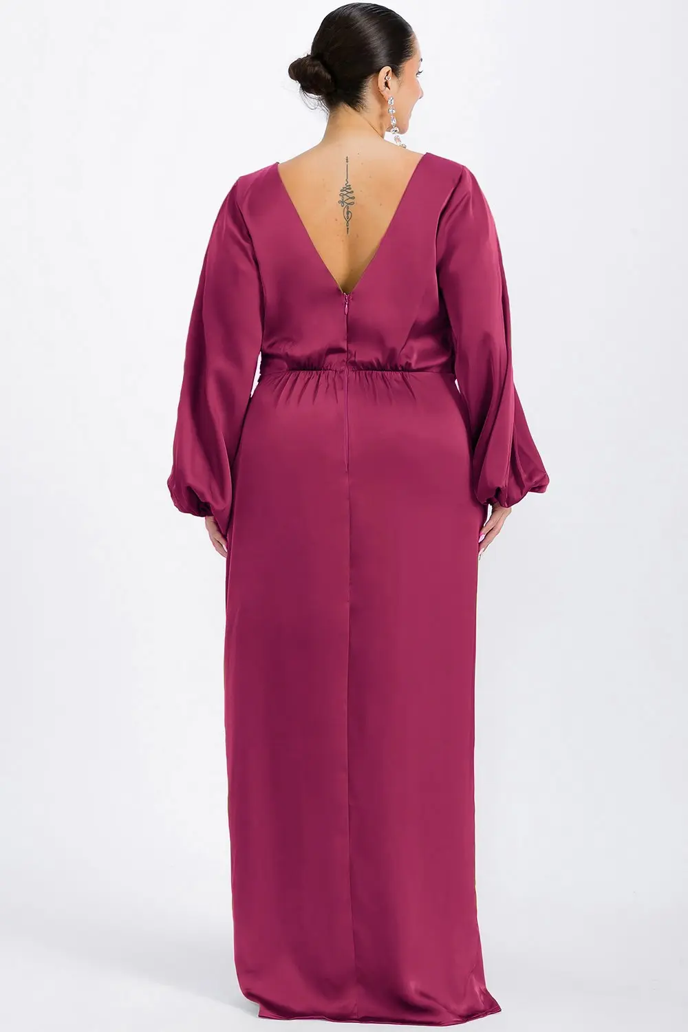 Berry Special Occasion Maxi Dress (Talla 2XL) thumbnail