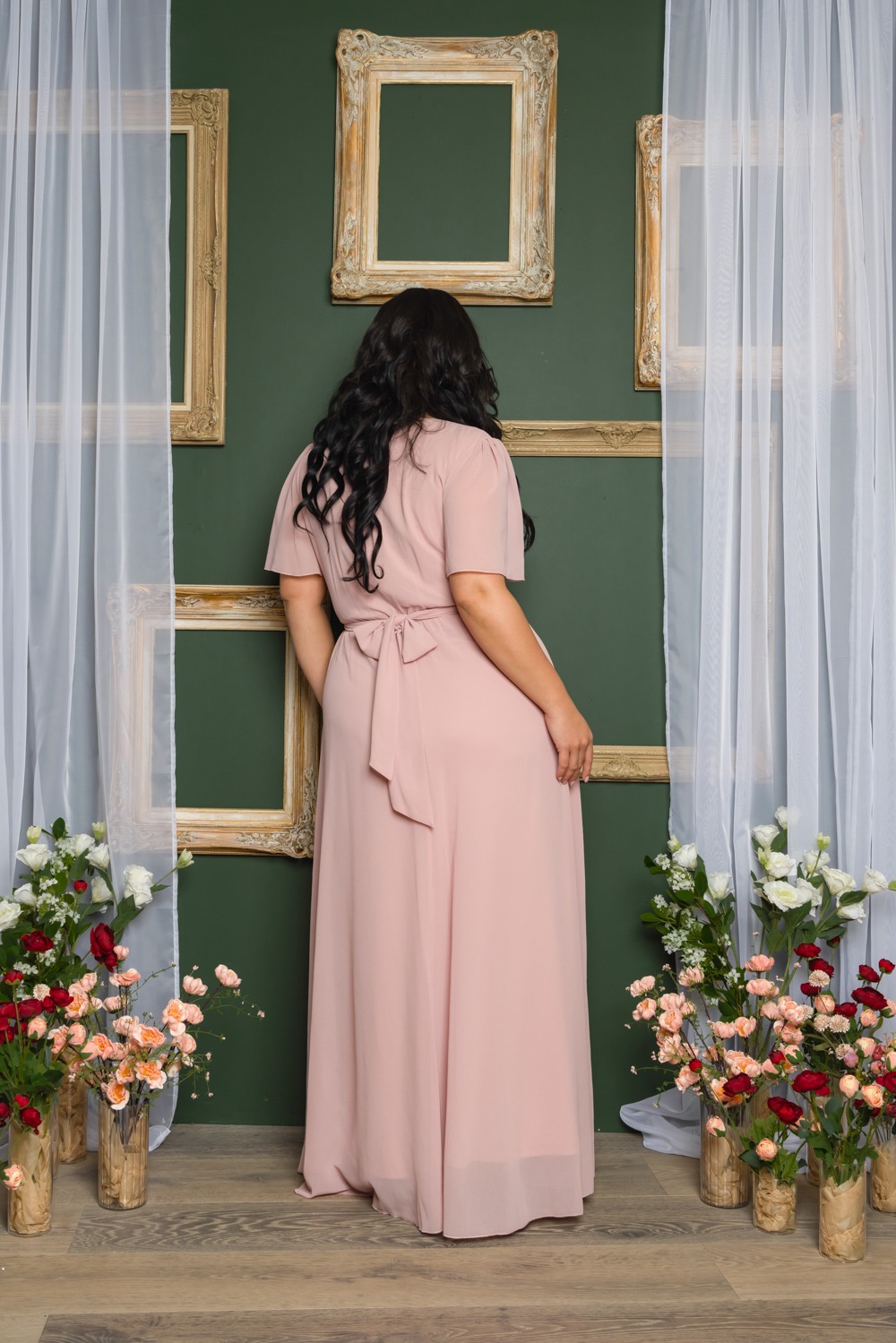 Mauve Plus Size Maxi Dress (Talla 2XL) thumbnail