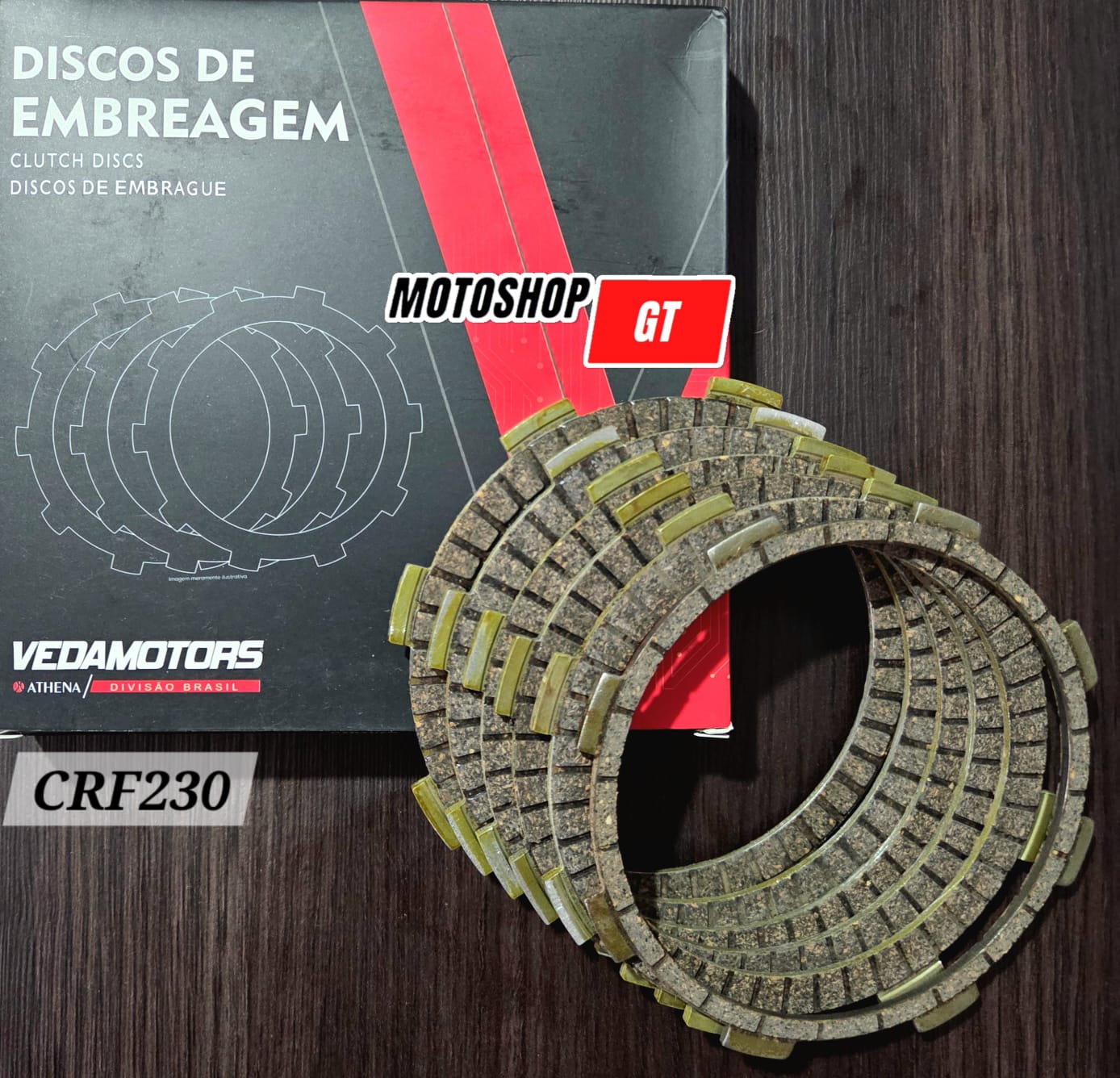 Set Disco de Clutch Honda CRF230 VEDAMOTORS