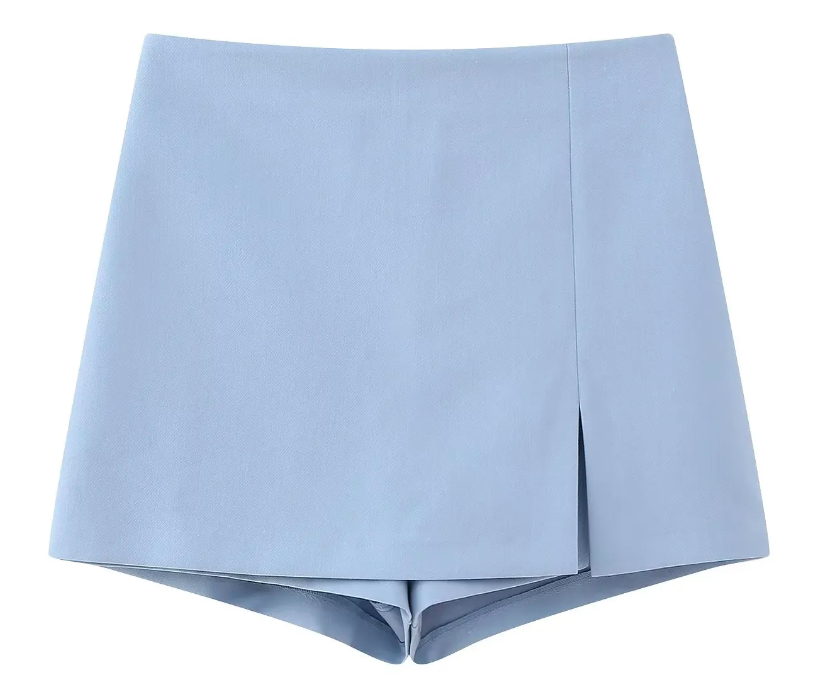 TRAF Fashion Female Chic Hem Slit Slim Skirt (Talla S)