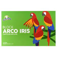 BLOCK ARCO IRIS MIS PASITOS BICOLOR T/OFICIO