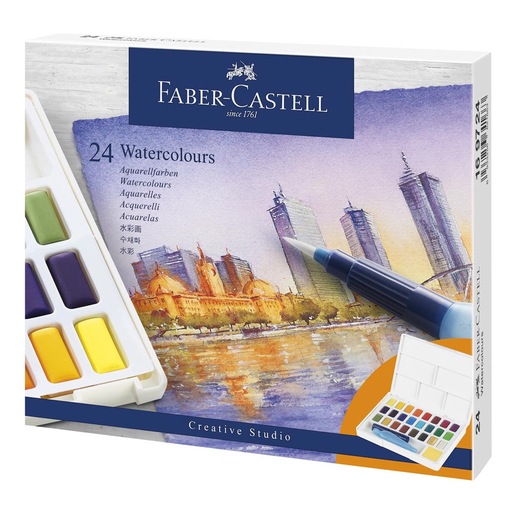 ACUARELA FABER CASTELL PROFESIONAL 24 COLORES