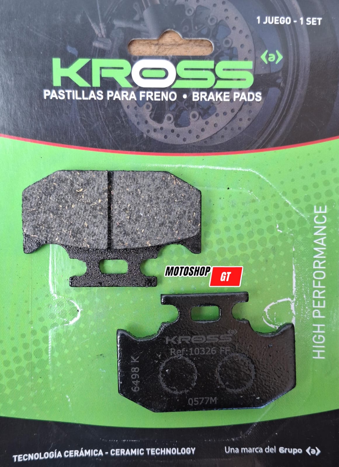 Pastilla de Freno Trasera Yamaha FZ250 / Suzuki DR650 KROSS
