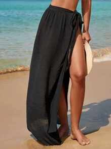 EMERY ROSE Solid Knot Cover Up (Talla M)