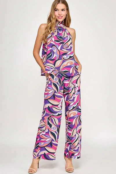 Violet Stamped Pants (Talla S)