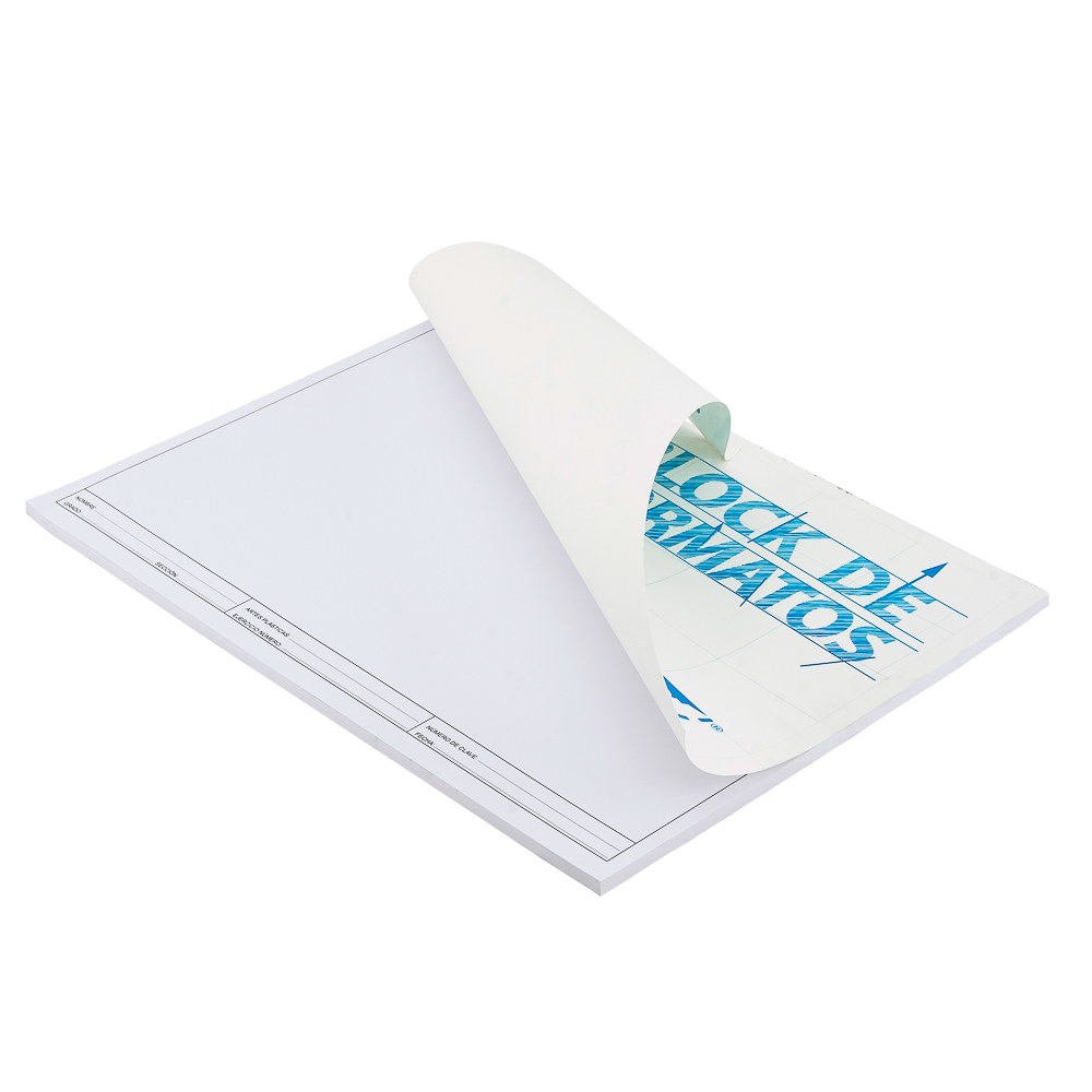 BLOCK DE FORMATO DOBLE OFICIO 120 GRS. CON MARGEN 50 UNIDADES