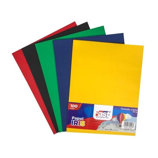 PAPEL BOND 75G FAST PX100 CARTA COLORES BASICOS