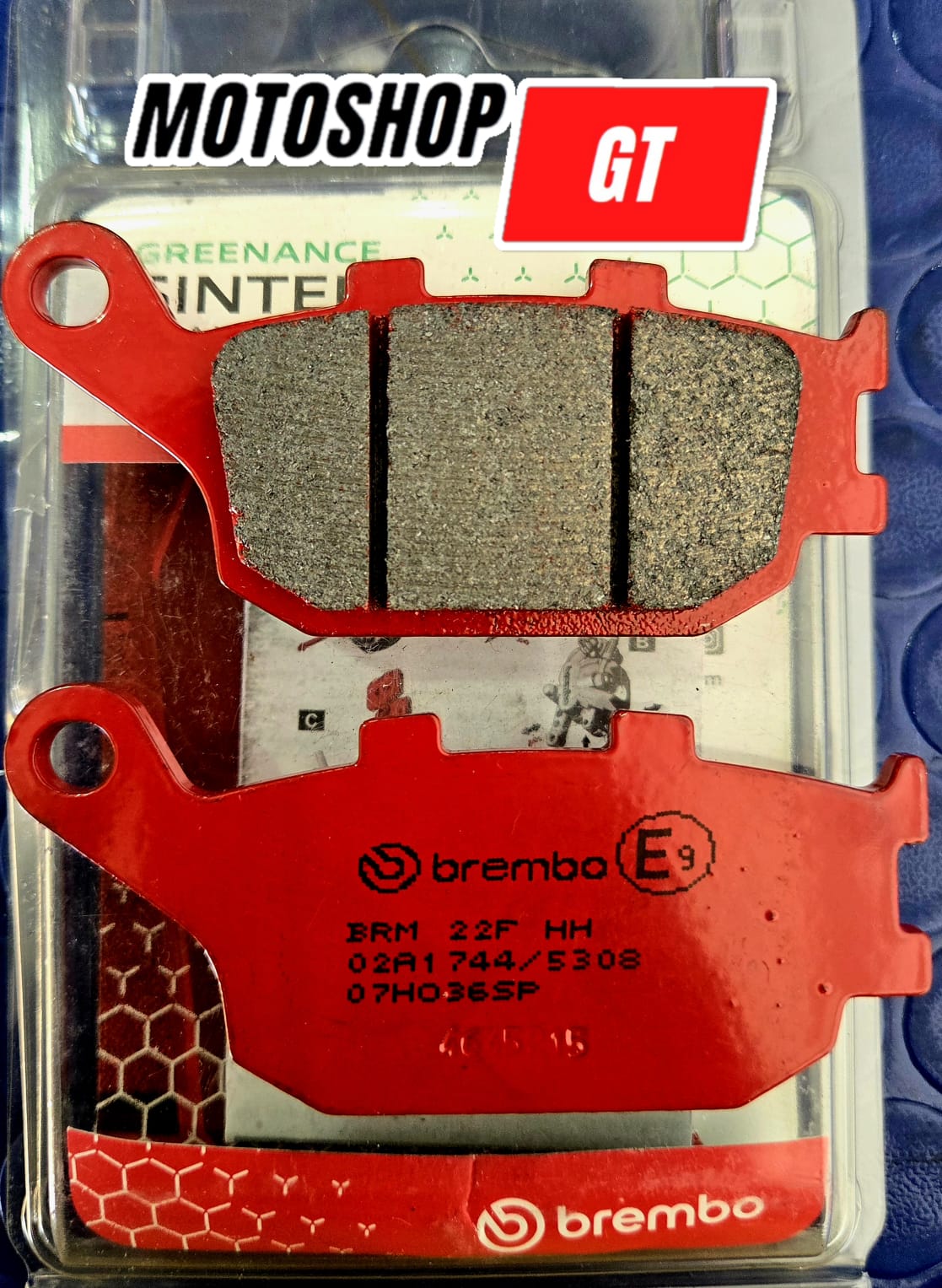 Pastilla de Freno Trasera SUZUKI V STROM 650 / YAMAHA MT-07 / KAWASAKI VERSYS 650 BREMBO